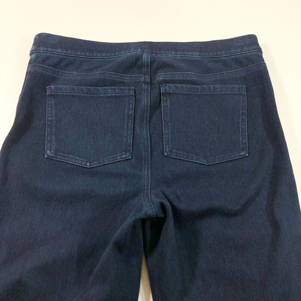 SPANX- Jean-ish Ankle Leggings Skinny Jean Dark Wash Pull On Sz Large 20018R - Picture 6 of 10